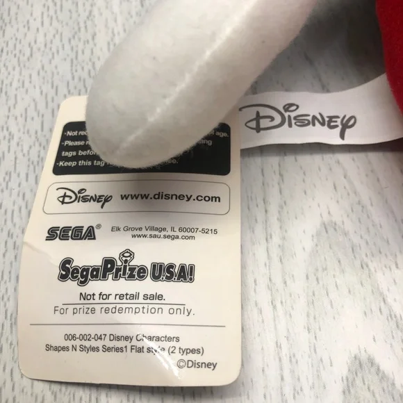 Minnie Mini Mouse 13” Disney/Sega FLAT Plush Stuffed Toy RARE Prize Redemption - Picture 5 of 5